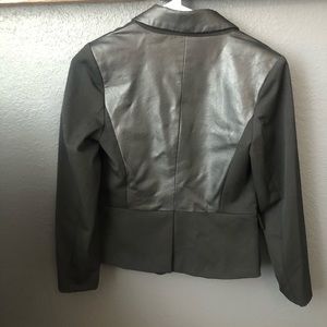 Alfani petit leather blazer
